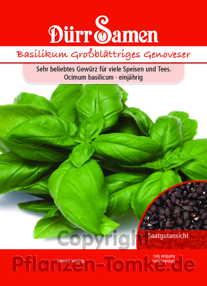 Basilikum Mischung, Hochwertige Mischung aus großblättrigem Genoveser, aromatischem kleinblättrigem, rotblättrigem, Zitronen- und Zimtbasilikum, Samentüte,Basilikum Mischung, Hochwertige Mischung